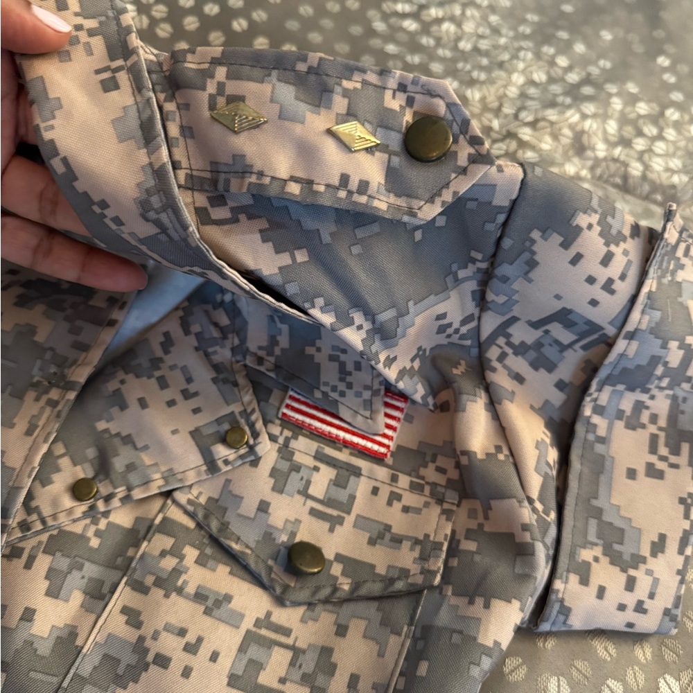 Spirit Desert Dolly Womens Costume / Army Military - Tan and Black - Picture 5 of 7